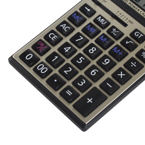 Калькулятор настольный металлический Staff STF-7712-Gold 12 разрядов 250306 фото 6